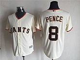 Majestic San Francisco Giants #8 Hunter Pence Cream Stitched Jersey,baseball caps,new era cap wholesale,wholesale hats